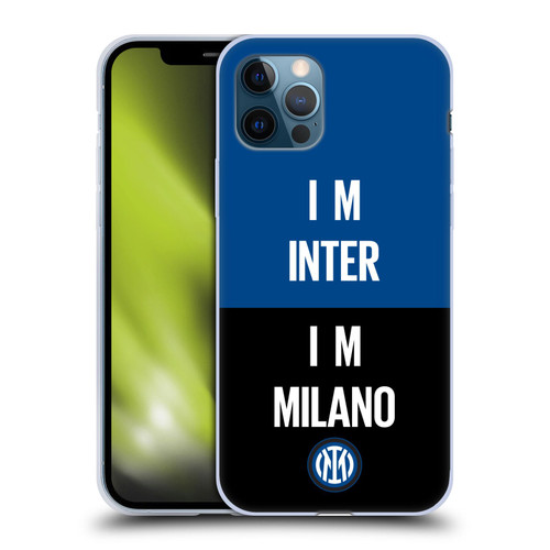 Fc Internazionale Milano Logo Inter Milano Soft Gel Case for Apple iPhone 12 / iPhone 12 Pro