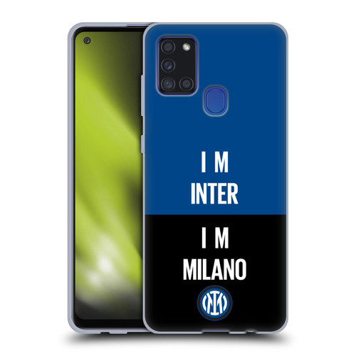 Fc Internazionale Milano Logo Inter Milano Soft Gel Case for Samsung Galaxy A21s (2020)