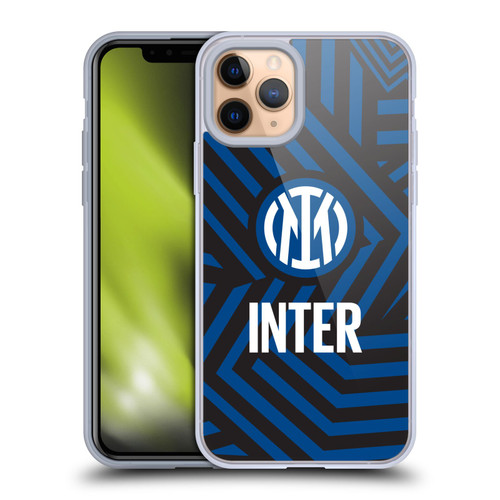 Fc Internazionale Milano Patterns Abstract 1 Soft Gel Case for Apple iPhone 11 Pro