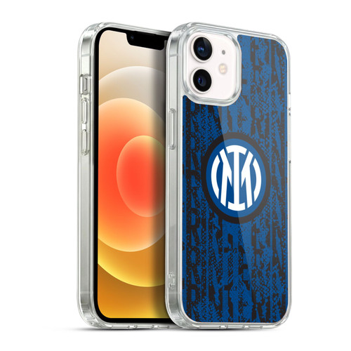 Fc Internazionale Milano Patterns Snake Wordmark Soft Gel Case for Apple iPhone 12 / iPhone 12 Pro & MagSafe