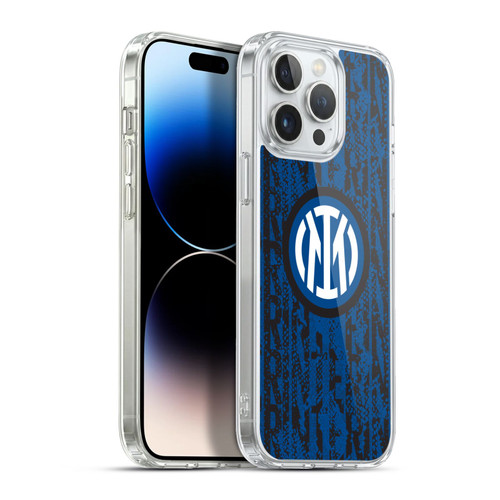 Fc Internazionale Milano Patterns Snake Wordmark Soft Gel Case for Apple iPhone 13 Pro Max & MagSafe