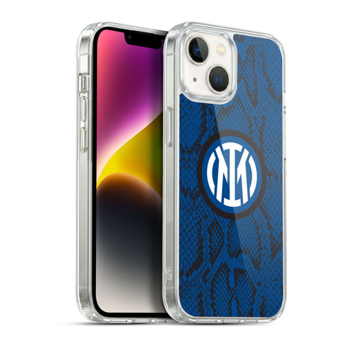 Fc Internazionale Milano Patterns Snake Soft Gel Case for Apple iPhone 14