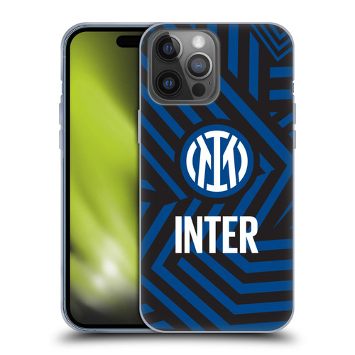 Fc Internazionale Milano Patterns Abstract 1 Soft Gel Case for Apple iPhone 14 Pro Max