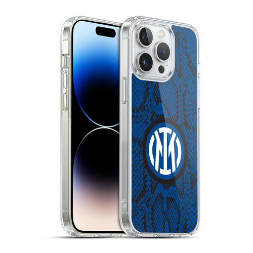 Fc Internazionale Milano Patterns Snake Soft Gel Case for Apple iPhone 14 Pro Max & MagSafe