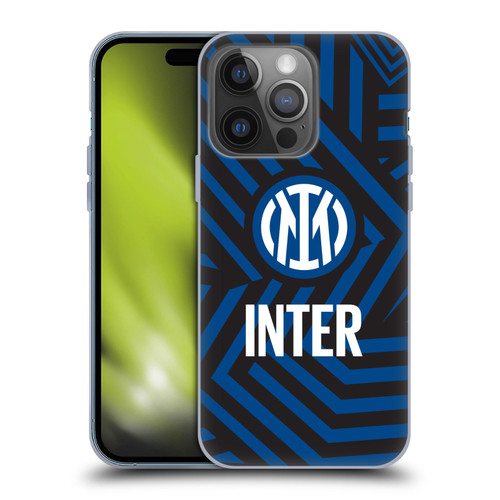 Fc Internazionale Milano Patterns Abstract 1 Soft Gel Case for Apple iPhone 14 Pro