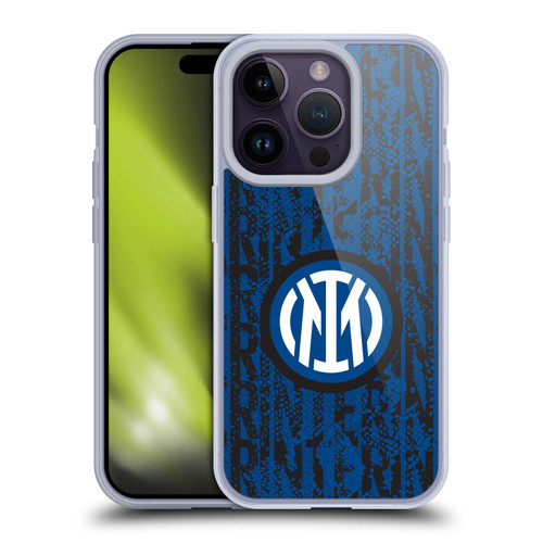 Fc Internazionale Milano Patterns Snake Wordmark Soft Gel Case for Apple iPhone 14 Pro & MagSafe