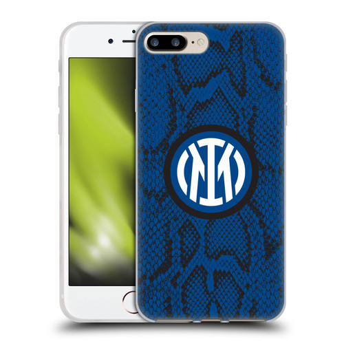 Fc Internazionale Milano Patterns Snake Soft Gel Case for Apple iPhone 7 Plus / iPhone 8 Plus & MagSafe