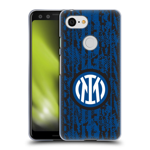 Fc Internazionale Milano Patterns Snake Wordmark Soft Gel Case for Google Pixel 3
