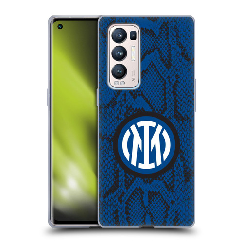 Fc Internazionale Milano Patterns Snake Soft Gel Case for OPPO Find X3 Neo / Reno5 Pro+ 5G