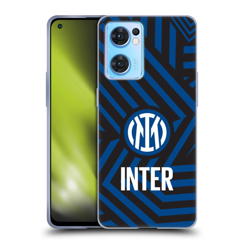 Fc Internazionale Milano Patterns Abstract 1 Soft Gel Case for OPPO Reno7 5G / Find X5 Lite