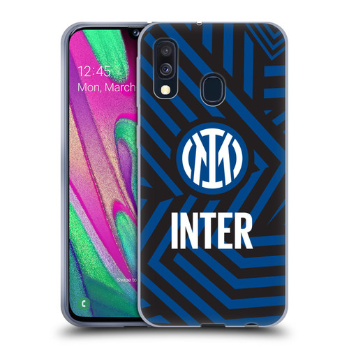 Fc Internazionale Milano Patterns Abstract 1 Soft Gel Case for Samsung Galaxy A40 (2019)