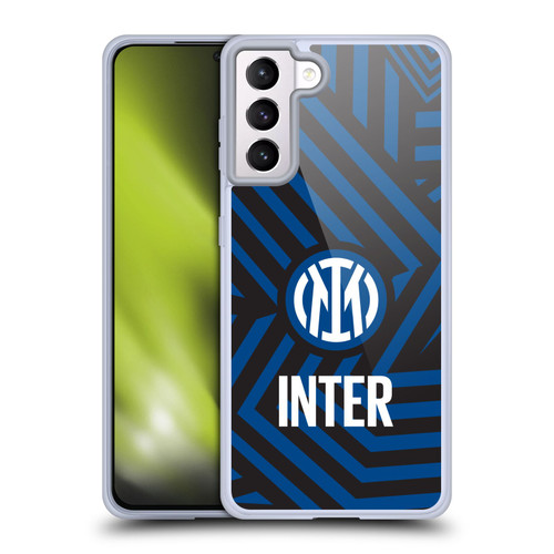 Fc Internazionale Milano Patterns Abstract 1 Soft Gel Case for Samsung Galaxy S21+ 5G & MagSafe