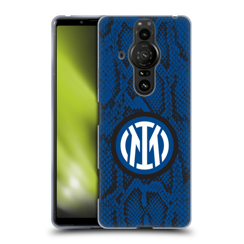 Fc Internazionale Milano Patterns Snake Soft Gel Case for Sony Xperia Pro-I