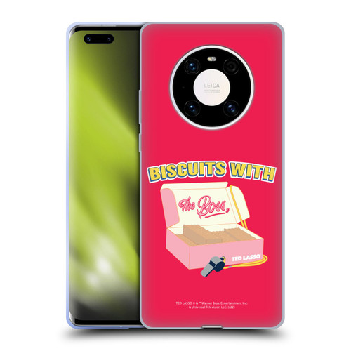 Ted Lasso Season 1 Graphics Biscuits With The Boss Soft Gel Case for Huawei Mate 40 Pro 5G