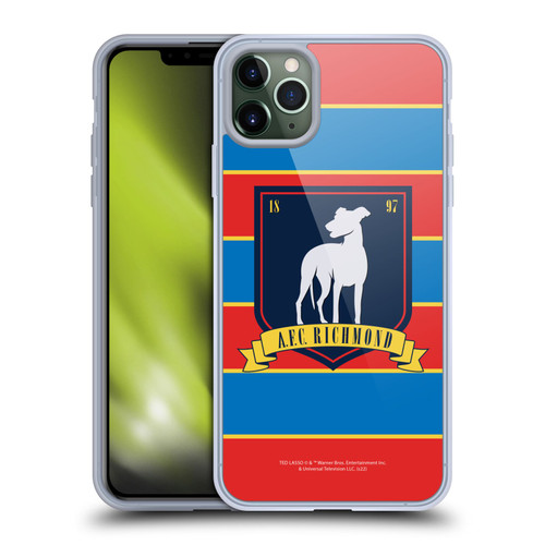 Ted Lasso Season 1 Graphics A.F.C Richmond Stripes Soft Gel Case for Apple iPhone 11 Pro Max