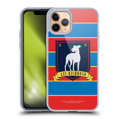 Ted Lasso Season 1 Graphics A.F.C Richmond Stripes Soft Gel Case for Apple iPhone 11 Pro