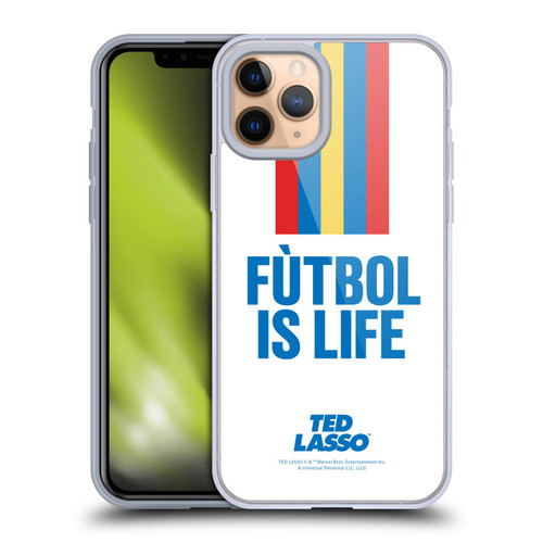 Ted Lasso Season 1 Graphics Futbol Is Life Soft Gel Case for Apple iPhone 11 Pro