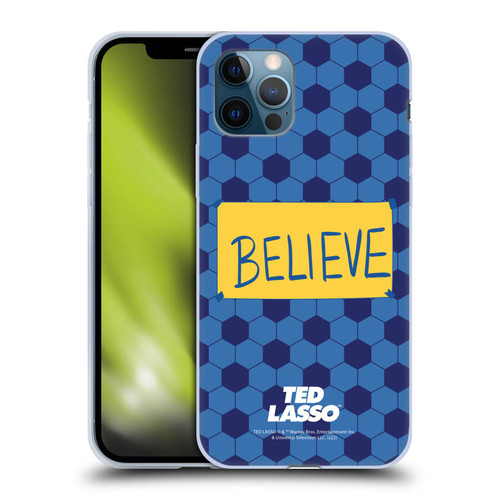 Ted Lasso Season 1 Graphics Believe Soft Gel Case for Apple iPhone 12 / iPhone 12 Pro
