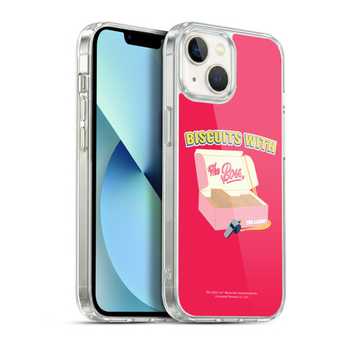 Ted Lasso Season 1 Graphics Biscuits With The Boss Soft Gel Case for Apple iPhone 13