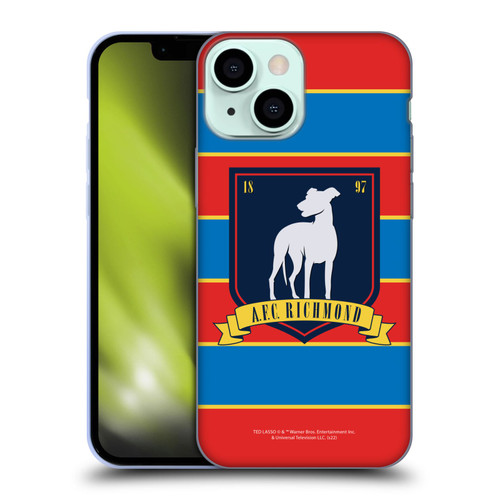 Ted Lasso Season 1 Graphics A.F.C Richmond Stripes Soft Gel Case for Apple iPhone 13 Mini