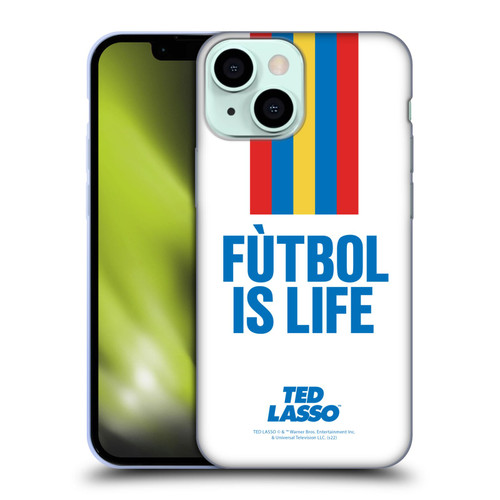 Ted Lasso Season 1 Graphics Futbol Is Life Soft Gel Case for Apple iPhone 13 Mini