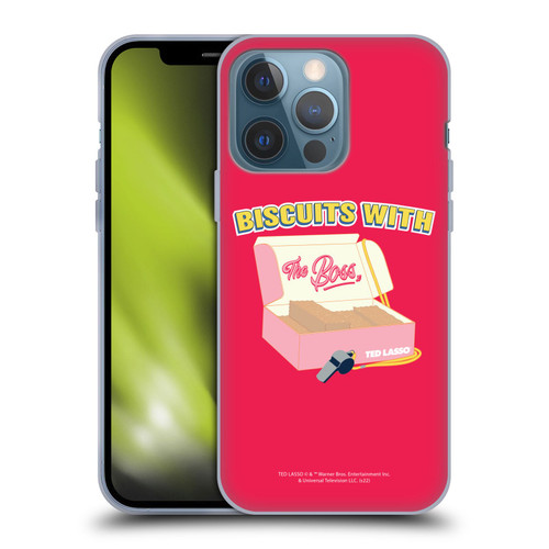 Ted Lasso Season 1 Graphics Biscuits With The Boss Soft Gel Case for Apple iPhone 13 Pro