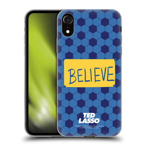 Ted Lasso Season 1 Graphics Believe Soft Gel Case for Apple iPhone XR