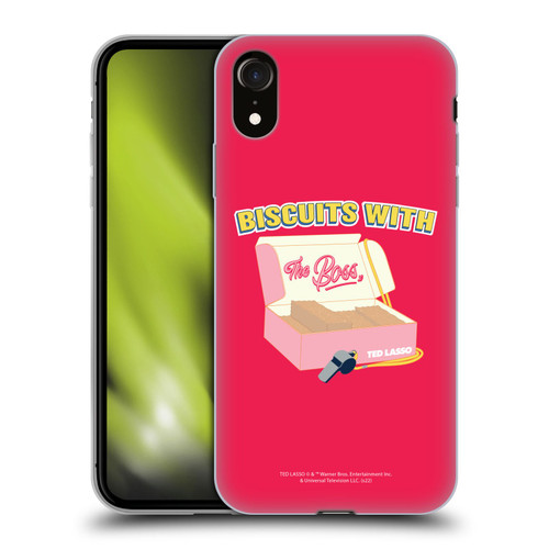 Ted Lasso Season 1 Graphics Biscuits With The Boss Soft Gel Case for Apple iPhone XR