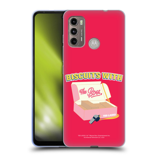 Ted Lasso Season 1 Graphics Biscuits With The Boss Soft Gel Case for Motorola Moto G60 / Moto G40 Fusion