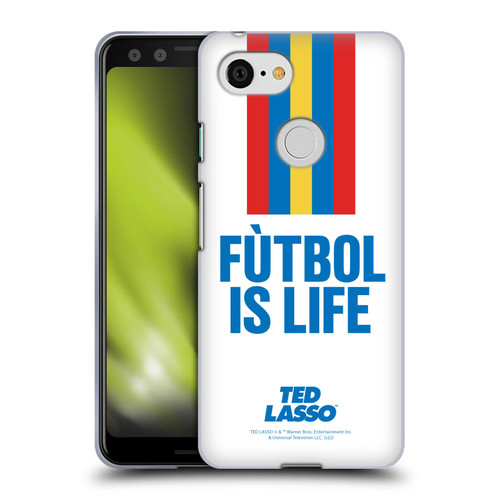 Ted Lasso Season 1 Graphics Futbol Is Life Soft Gel Case for Google Pixel 3