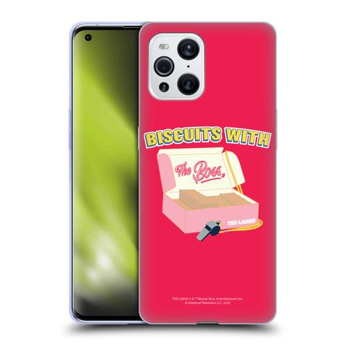 Ted Lasso Season 1 Graphics Biscuits With The Boss Soft Gel Case for OPPO Find X3 / Pro