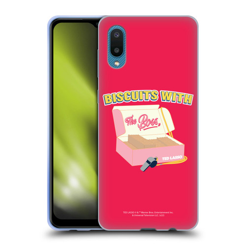 Ted Lasso Season 1 Graphics Biscuits With The Boss Soft Gel Case for Samsung Galaxy A02/M02 (2021)