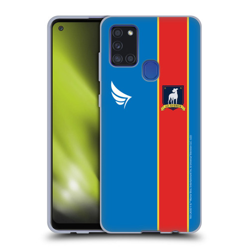 Ted Lasso Season 1 Graphics Jersey Soft Gel Case for Samsung Galaxy A21s (2020)