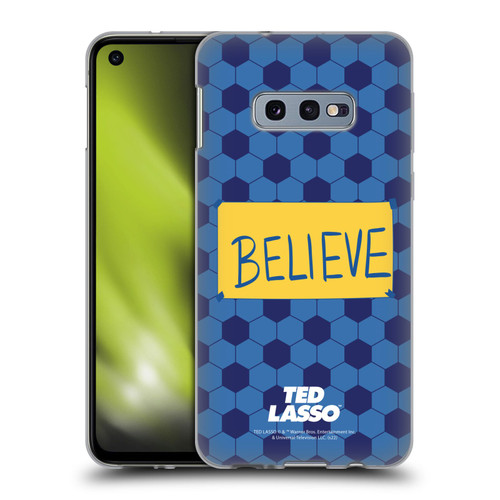 Ted Lasso Season 1 Graphics Believe Soft Gel Case for Samsung Galaxy S10e