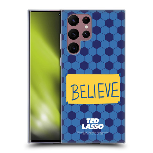 Ted Lasso Season 1 Graphics Believe Soft Gel Case for Samsung Galaxy S22 Ultra 5G