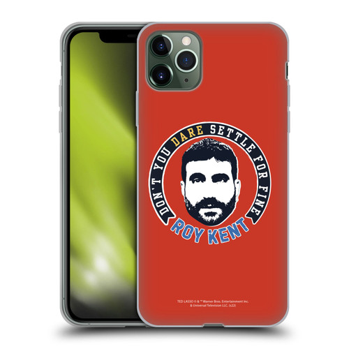 Ted Lasso Season 2 Graphics Roy Kent Soft Gel Case for Apple iPhone 11 Pro Max