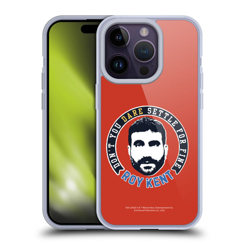 Ted Lasso Season 2 Graphics Roy Kent Soft Gel Case for Apple iPhone 14 Pro