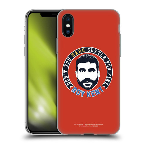 Ted Lasso Season 2 Graphics Roy Kent Soft Gel Case for Apple iPhone X / iPhone XS