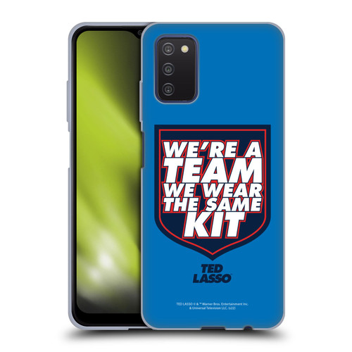Ted Lasso Season 2 Graphics We're A Team Soft Gel Case for Samsung Galaxy A03s (2021)