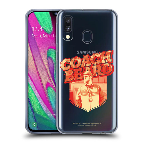 Ted Lasso Season 2 Graphics Coach Beard Soft Gel Case for Samsung Galaxy A40 (2019)