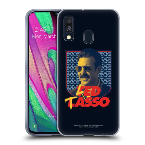 Ted Lasso Season 2 Graphics Ted Soft Gel Case for Samsung Galaxy A40 (2019)
