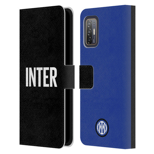 Fc Internazionale Milano Badge Inter Milano Logo Leather Book Wallet Case Cover For HTC Desire 21 Pro 5G