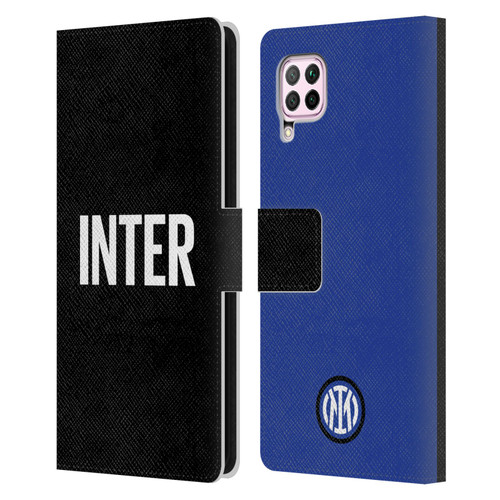 Fc Internazionale Milano Badge Inter Milano Logo Leather Book Wallet Case Cover For Huawei Nova 6 SE / P40 Lite