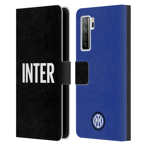 Fc Internazionale Milano Badge Inter Milano Logo Leather Book Wallet Case Cover For Huawei Nova 7 SE/P40 Lite 5G
