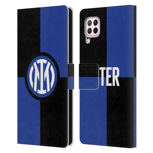 Fc Internazionale Milano Badge Flag Leather Book Wallet Case Cover For Huawei Nova 6 SE / P40 Lite
