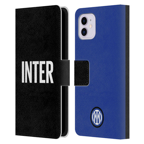 Fc Internazionale Milano Badge Inter Milano Logo Leather Book Wallet Case Cover For Apple iPhone 11