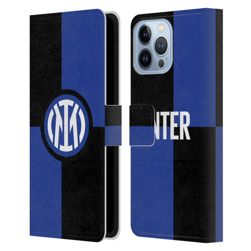 Fc Internazionale Milano Badge Flag Leather Book Wallet Case Cover For Apple iPhone 13 Pro Max