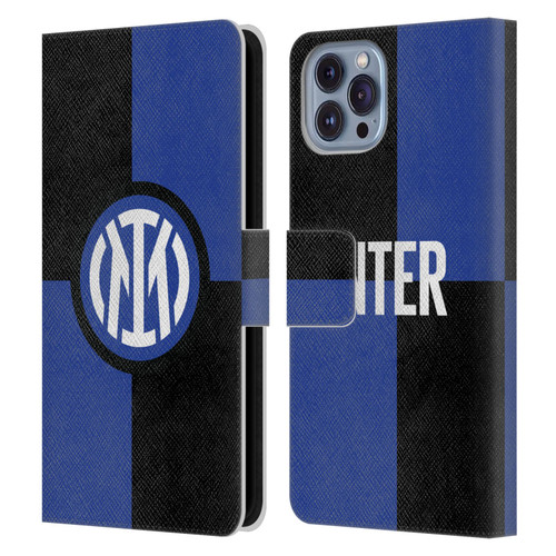 Fc Internazionale Milano Badge Flag Leather Book Wallet Case Cover For Apple iPhone 14