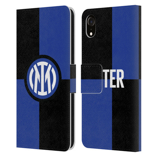 Fc Internazionale Milano Badge Flag Leather Book Wallet Case Cover For Apple iPhone XR