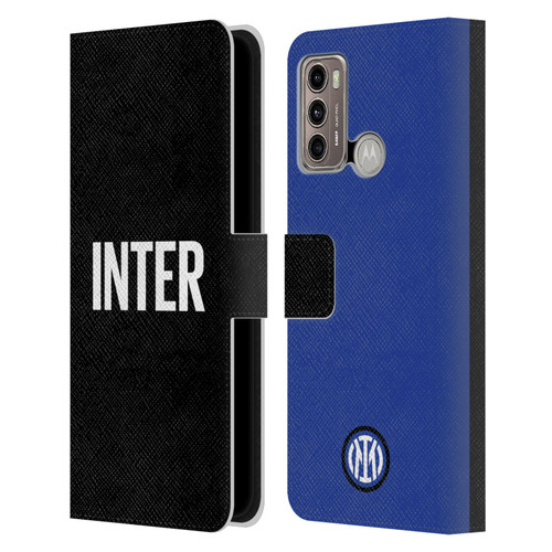 Fc Internazionale Milano Badge Inter Milano Logo Leather Book Wallet Case Cover For Motorola Moto G60 / Moto G40 Fusion